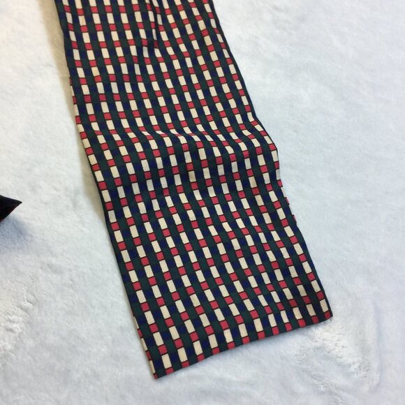 Claudette Italy Maxi Wrap Dress IT44 US8 UK12 Womans Red Blue Plaid Feminine Vtg - Picture 16 of 16